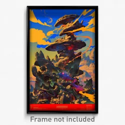 Spanish Movie Poster - Bumpy Dolmen (Spain Psychedelic Art Retro Film Print)