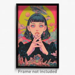 Movie Art Poster - Girl Feeling Loathing, Well Groomed Frilled Shirt (Print)