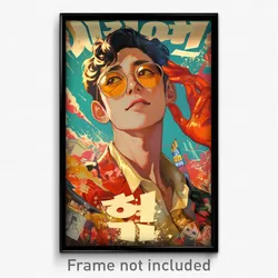 Korean Movie Poster - Boy Feeling Cheerfulness, Glamorous Orange Gloves (Print)