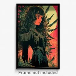 Thai Movie Poster - Thorny Sanctuary (Thailand Psychedelic Art Retro Film Print)