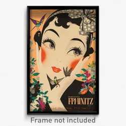 French Movie Poster - Boy Feeling Cheeky, Gray Hair Bow (France Film Art Print)