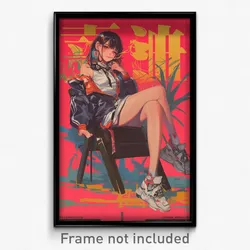 Vietnamese Movie Poster - Girl Feeling Ambivalence, Feminine Sleeveless Jacket