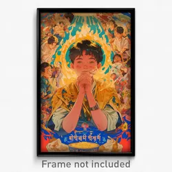 Thai Movie Poster - Boy Feeling Insightful, Remarkable Frilled Capelet (Print)