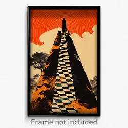 Greek Movie Poster - Frightening Wigwam (Greece Retro Film Art Print)