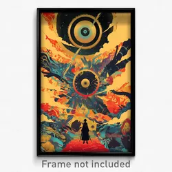 Thai Movie Poster - Circular Fells (Thailand Psychedelic Art Retro Film Print)