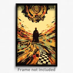 Russian Movie Poster - Tattered Shire (Russia Psychedelic Art Retro Film Print)