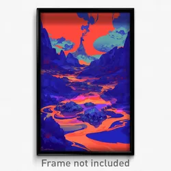 Art Poster - Smooth Lair (Psychedelic Trippy Weird 11x17 Print)