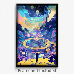 Movie Art Poster - Elaborate Post (Psychedelic Trippy Retro Cartoon Film Print)