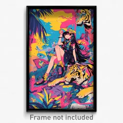 Art Poster - Bold Island (Psychedelic Trippy Weird 11x17 Print)