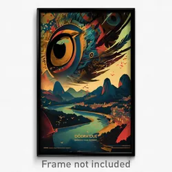 Brazilian Movie Poster - Metallic Wilderness (Brazil Retro Film Art Print)