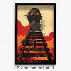 Spanish Movie Poster - Cloudy Trenches (Spain Psychedelic Art Retro Film Print)