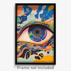 Art Poster - Great Door Knob (Psychedelic Trippy Weird 11x17 Cartoon Print)
