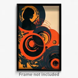 German Movie Poster - Circular Hurricane (Germany Retro Film Art Print)