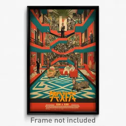 Chinese Movie Poster - Vast Hotel Room (China Psychedelic Art Retro Film Print)