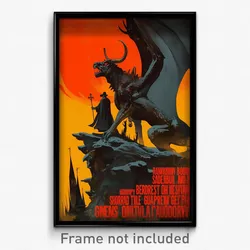 German Movie Poster - Steel Gargoyle (Germany Psychedelic Art Retro Film Print)