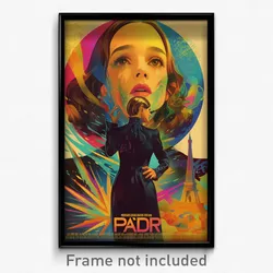 Spanish Movie Poster - Woman Feeling Sadness, Flamboyant Black Clothes (Print)