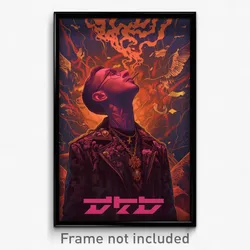 Hebrew Movie Poster - Man Feeling Obstinate, Heartfelt Gold Necklace (Art Print)