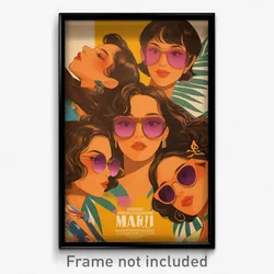 Mexican Movie Poster - Woman Feeling Bitter Sweetness. Purple Tinted Eyewear