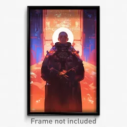 Movie Art Poster - Man Feeling Patience, Grandiose Collared Vest (Film Print)