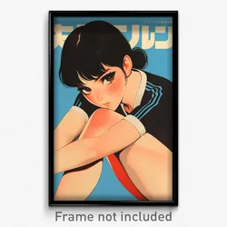 Japanese Movie Poster - Woman Feeling Self Respecting. Blue Shorts