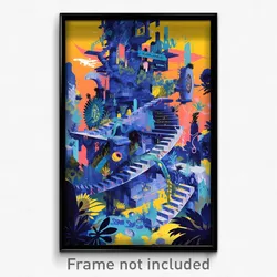 Art Poster - Wicked Fort (Psychedelic Trippy Weird 11x17 Print)