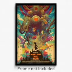 Vietnamese Movie Poster - Major Hut (Vietnam Psychedelic Art Retro Film Print)