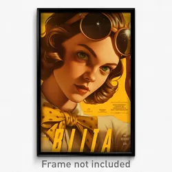 Brazilian Movie Poster - Girl Feeling Claustrophobic, Fabulous Yellow Bowtie