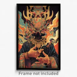 Indonesian Movie Poster - Man Feeling Angry, Elaborate Clothes Writing (Print)