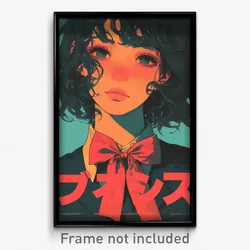 Brazilian Movie Poster - Girl Feeling Kind, Realistic Red Bowtie (Art Print)