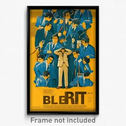 Brazilian Movie Poster - Boy Feeling Negative, Noteworthy Blue Coat (Art Print)