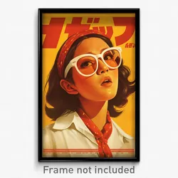Indonesian Movie Poster - Woman Feeling Disappointment. White Framed Eyewear