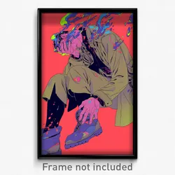 Art Poster - Man Feeling Idleness Wearing Burly Multi Strapped (Art Print)