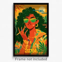 Brazilian Movie Poster - Woman Feeling Self Respecting, Modern Collared Cape