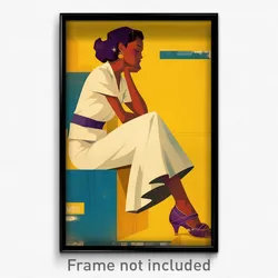 Brazilian Movie Poster - Woman Feeling Bitter Sweetness. Purple Footwear