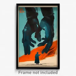 French Movie Poster - Man Feeling Paranoid, Advanced Two Tone Gloves (Art Print)