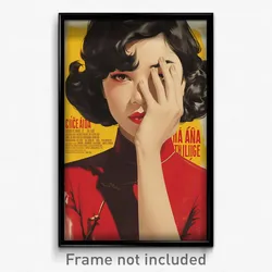 Vietnamese Movie Poster - Woman Feeling Flakey, Striking Pleated Dress (Print)