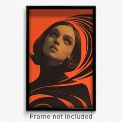 German Movie Poster - Curvy Notebook (Germany Psychedelic Art Retro Film Print)