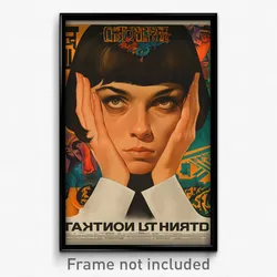 Russian Movie Poster - Woman Feeling Regret, Amazing White Necktie (Art Print)