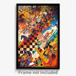 Spanish Movie Poster - Bumpy Chess Board (Spain Retro Film Art Print)