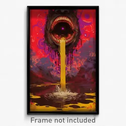 Bollywood Movie Poster - Slimy Geyser (India Retro Hindi Film Art Print)
