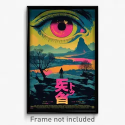 Chinese Movie Poster - Meager Vineyard (China Psychedelic Art Retro Film Print)