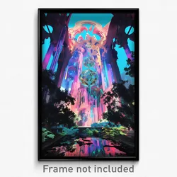 Art Poster - Impeccable Pavillion (Psychedelic Trippy Weird 11x17 Print)