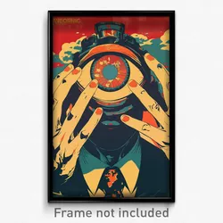 German Movie Poster - Menacing Vienna (Germany Psychedelic Art Retro Film Print)