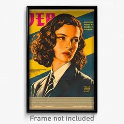 Hebrew Movie Poster - Woman Feeling Nervous, Smooth Diagonal Striped Necktie