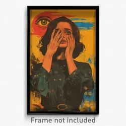 Greek Movie Poster - Woman Feeling Insulted, Old Clothes Pull (Greece Art Print)