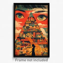Bollywood Movie Poster - Triangular Movie Theatre (India Hindi Film Art Print)