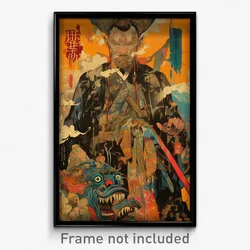 Vietnamese Movie Poster - Aged Motte (Vietnam Psychedelic Art Retro Film Print)