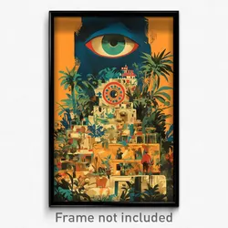Brazilian Movie Poster - Tattered Hideout (Brazil Retro Film Art Print)