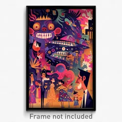 Mexican Movie Poster - Upbeat Grotesque (Mexico Retro Film Art Print)