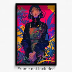 Anime Art Poster - Woman Feeling Self Respecting Wearing Taut Apron (Print)